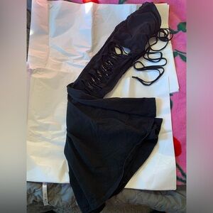 DARKER WAVS Echo V-Cut Cut-Out Bell Bottoms